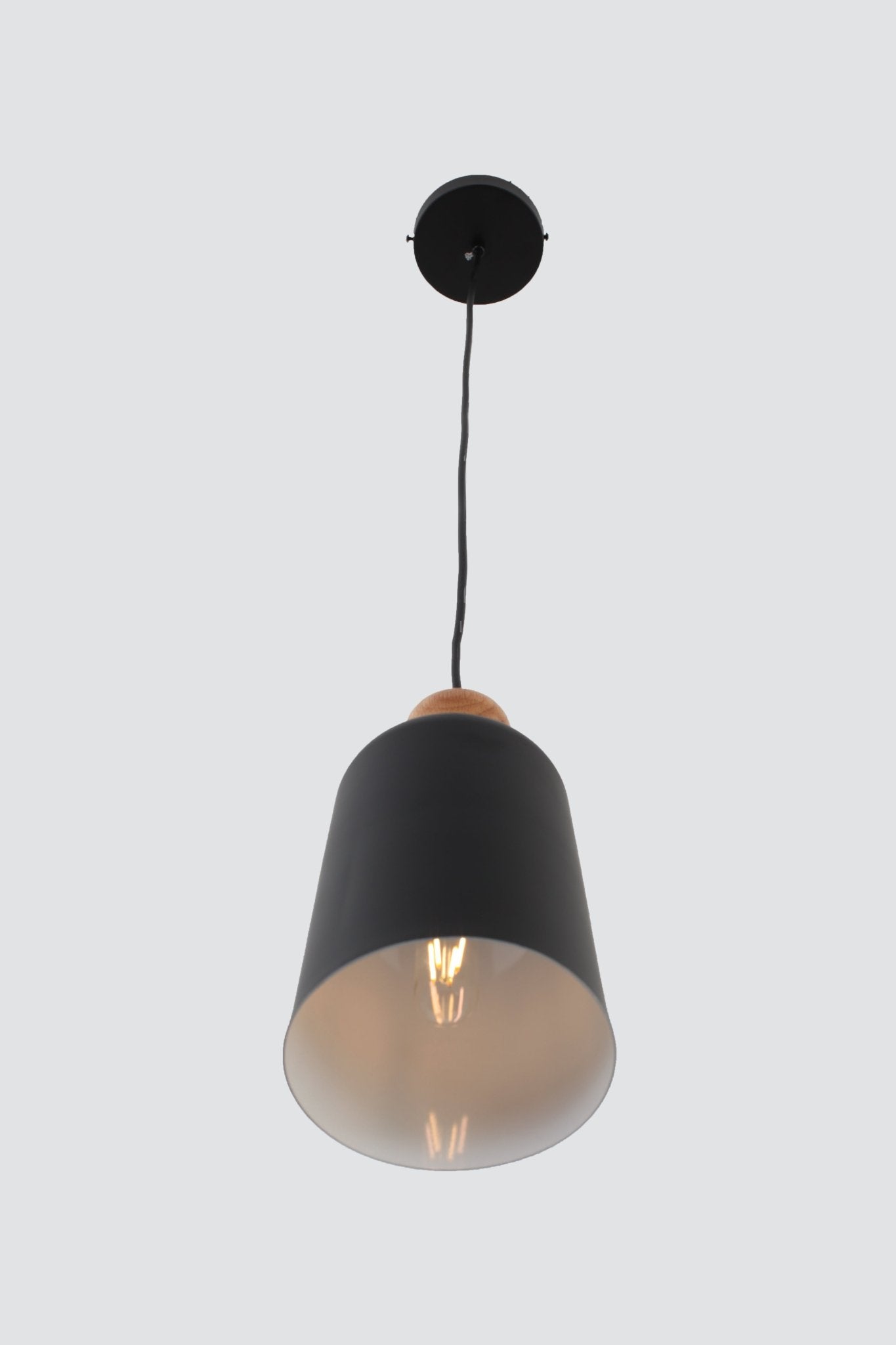 Modern ConceptIvy Single Pendant Black Small