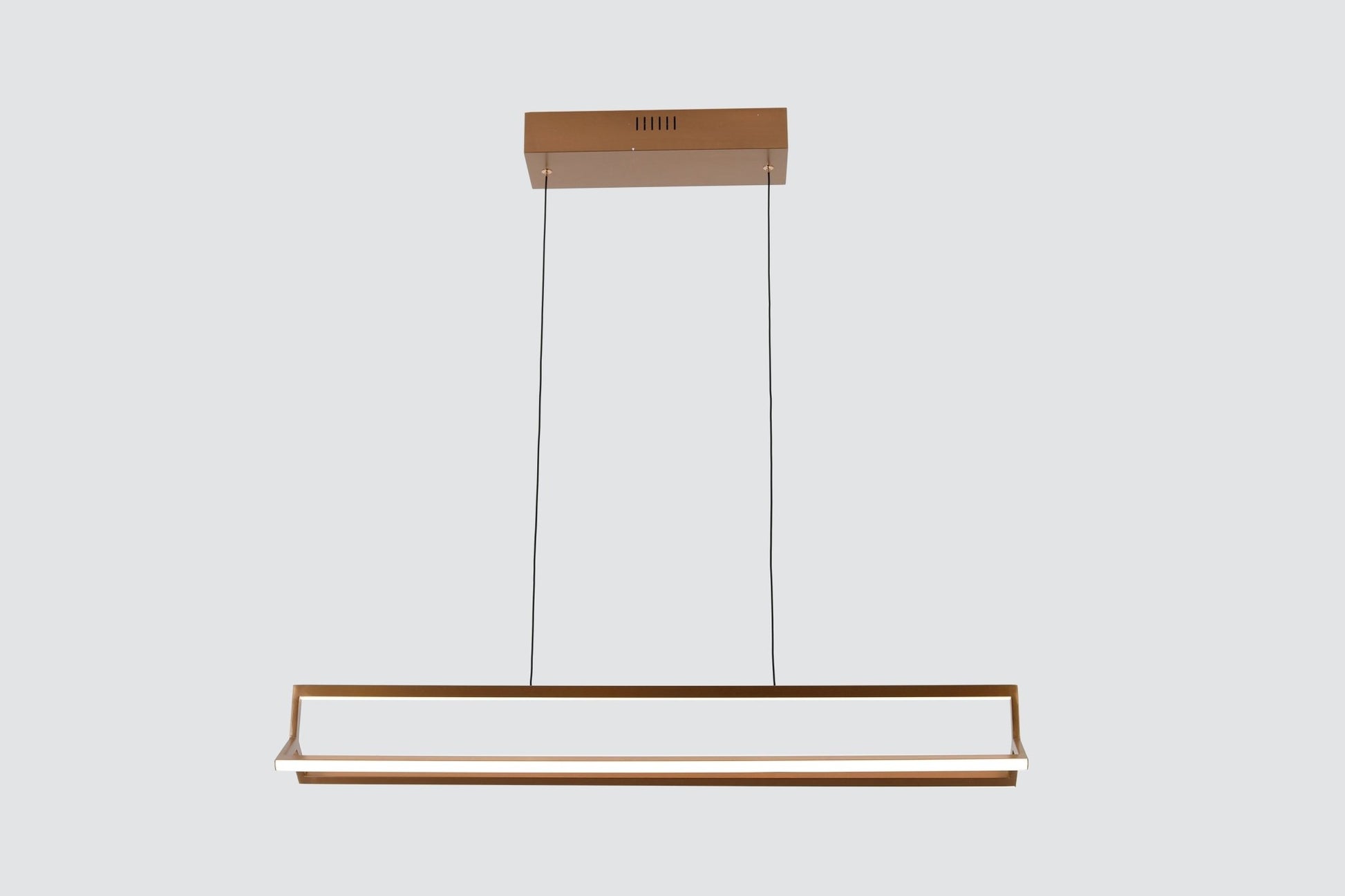 Modern ConceptLinear LED light in Satin Copper