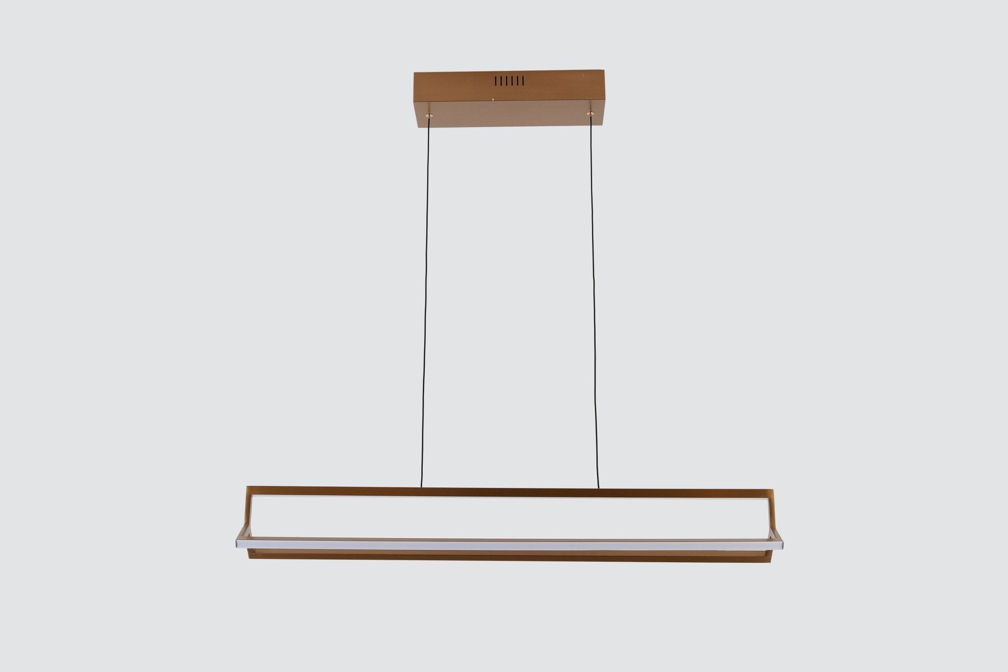Modern ConceptLinear LED light in Satin Copper