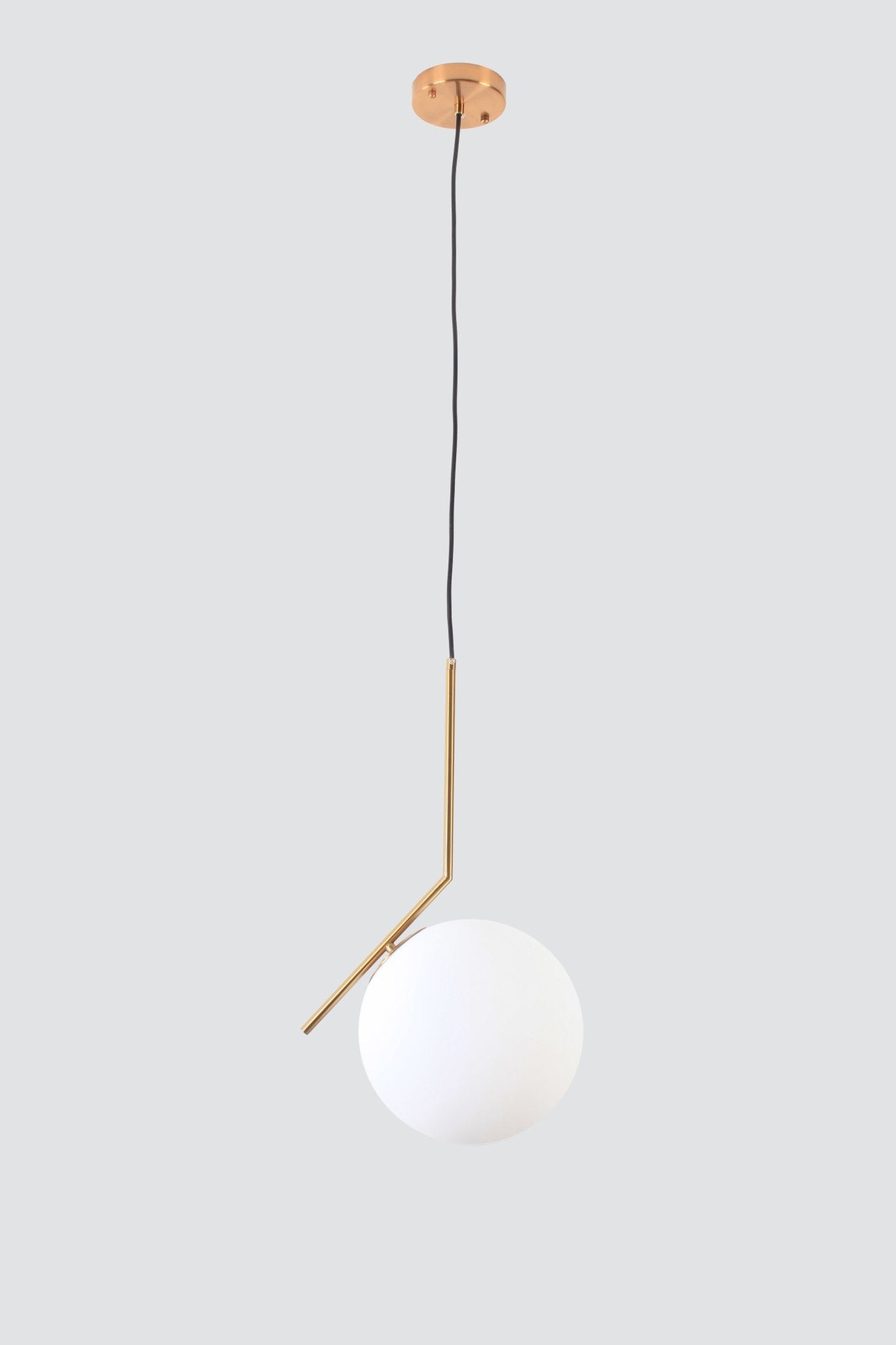 Modern ConceptMid - Century Frosted Glass Pendant 12"