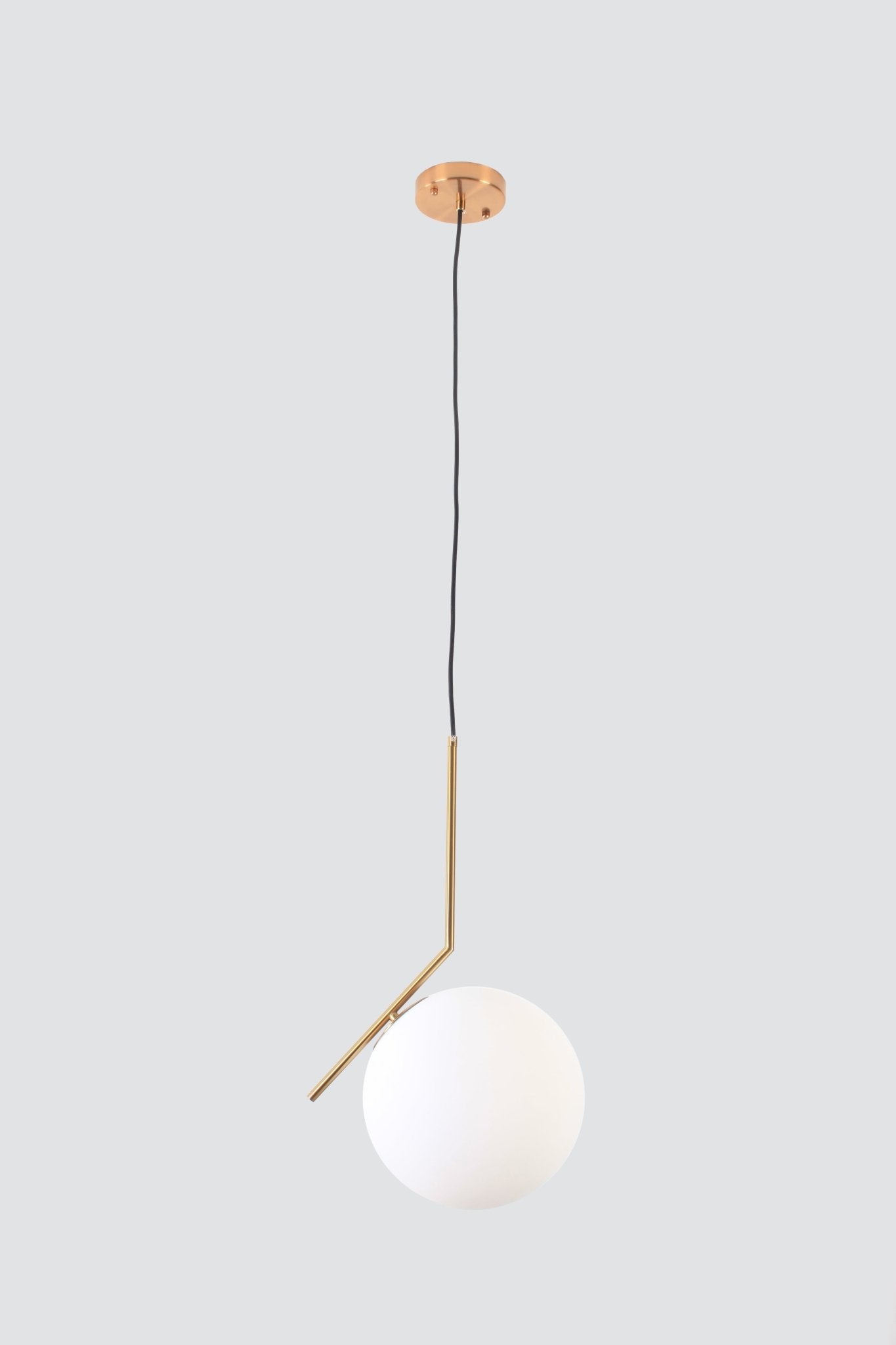 Modern ConceptMid - Century Frosted Glass Pendant 12"