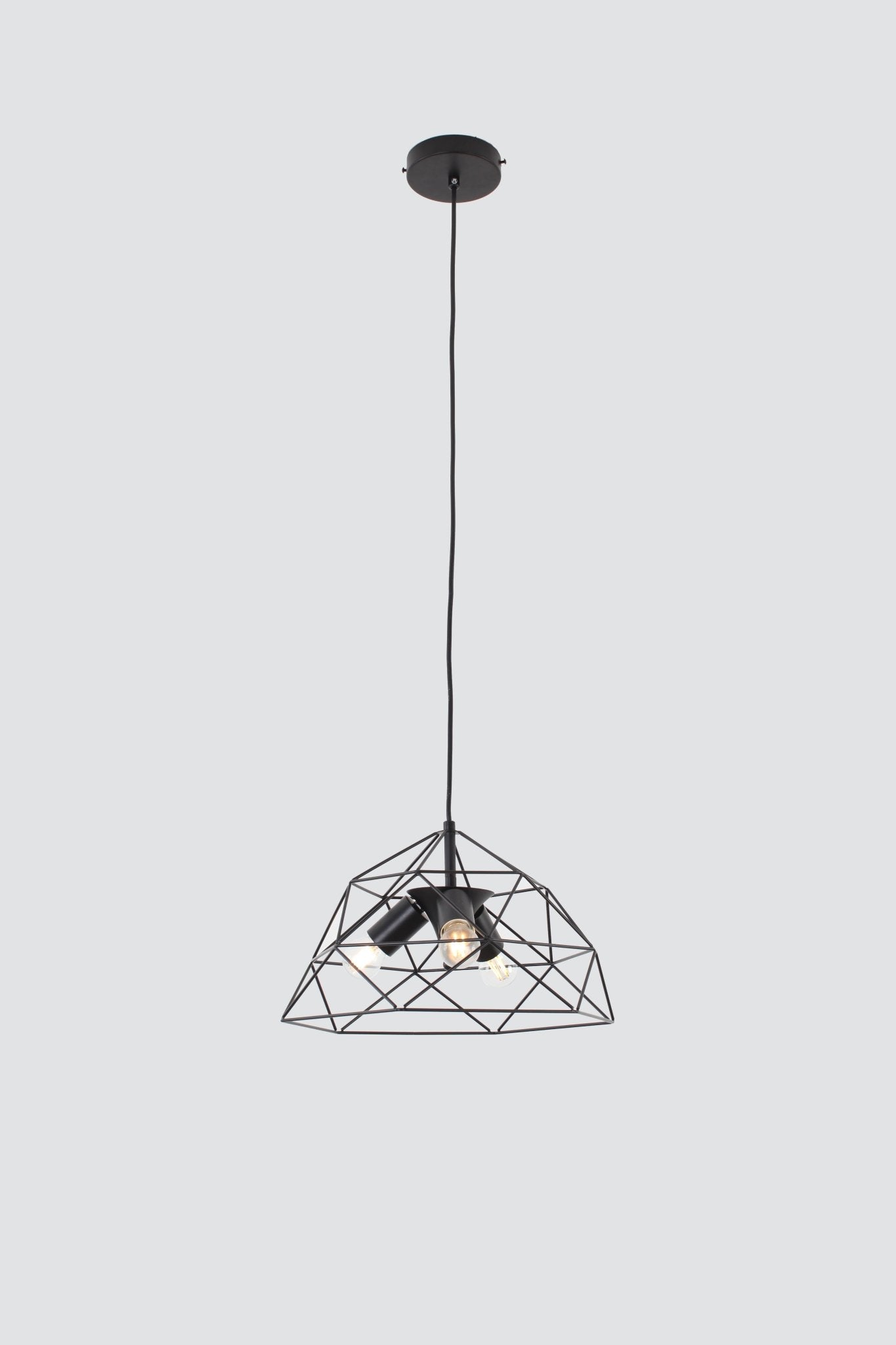 Modern ConceptRuby Single Pendant with 3 Bulbs