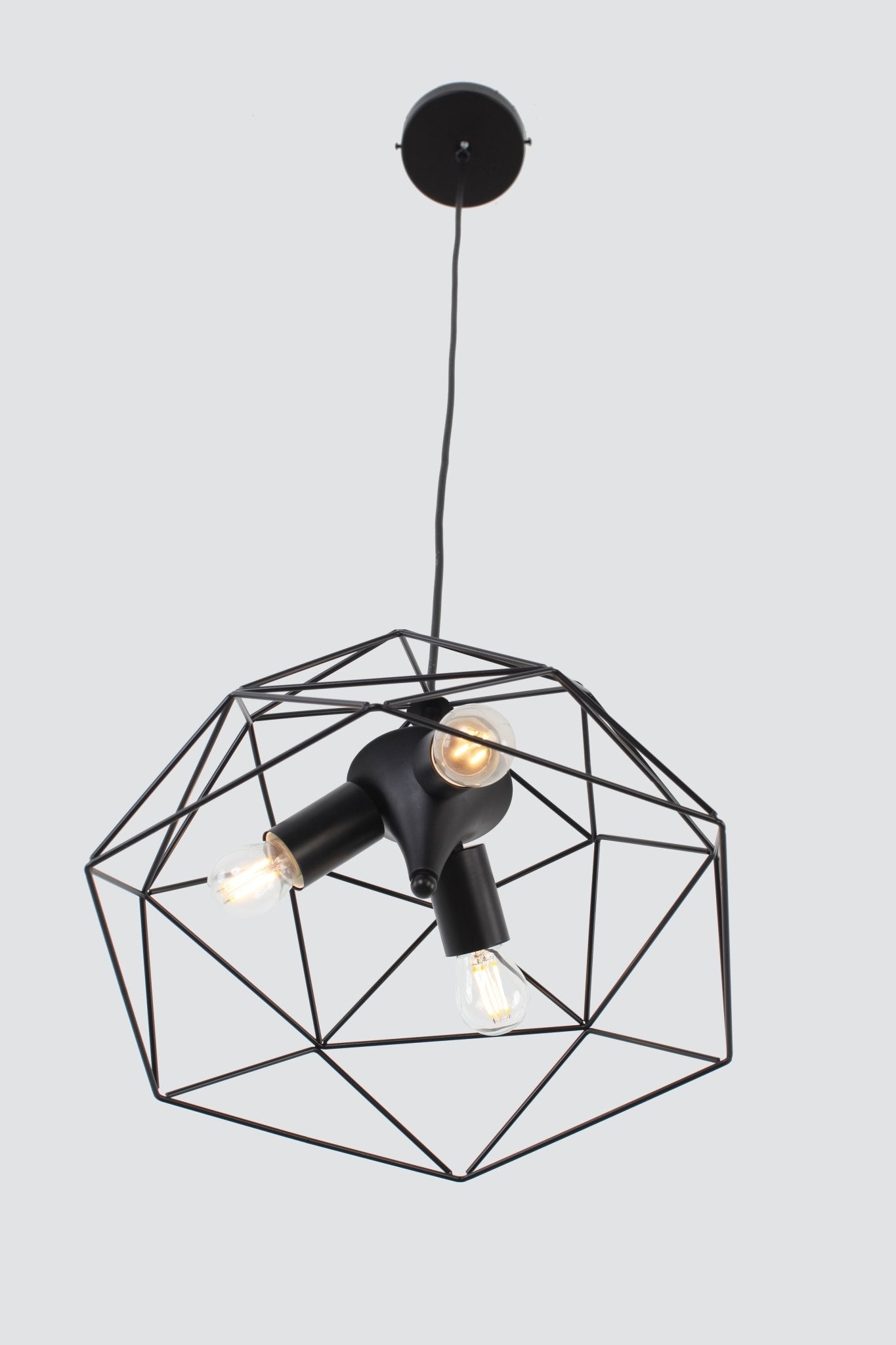 Modern ConceptRuby Single Pendant with 3 Bulbs