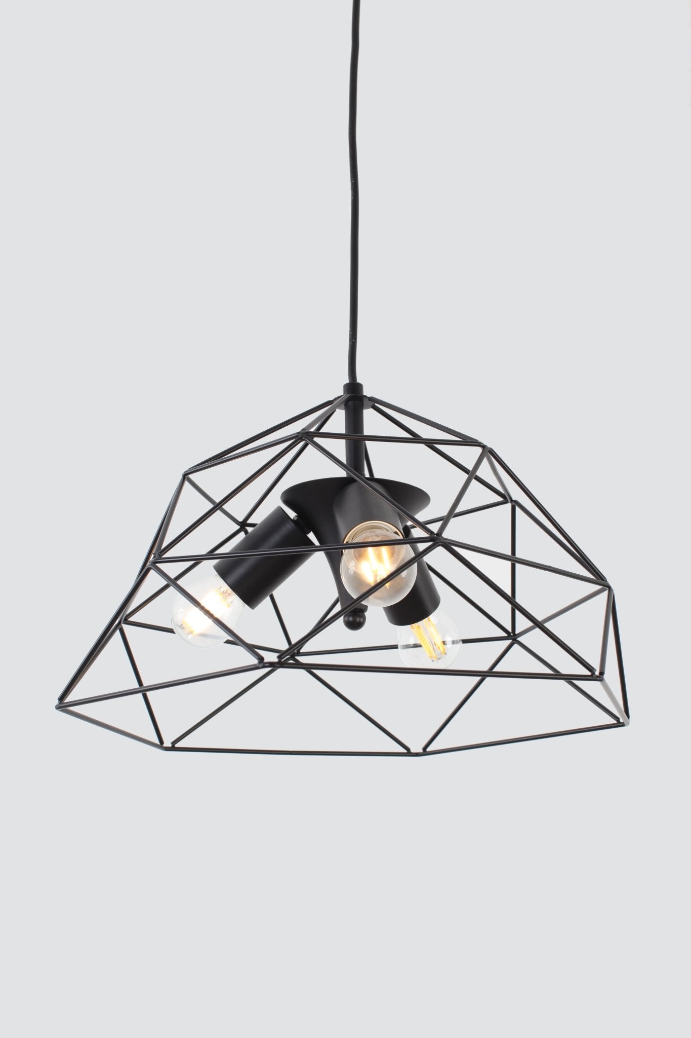 Modern ConceptRuby Single Pendant with 3 Bulbs
