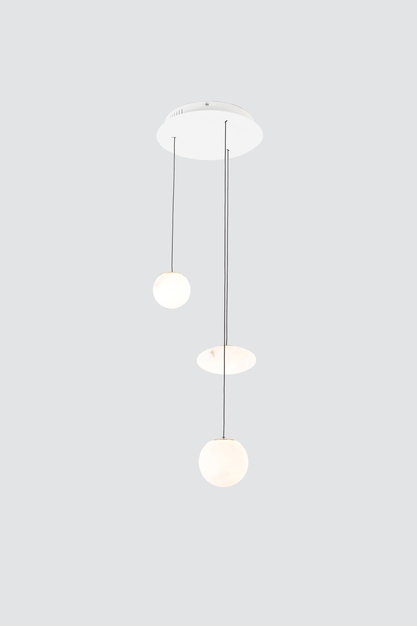 Modern ConceptSolara Orb Natural Alabaster Pendant