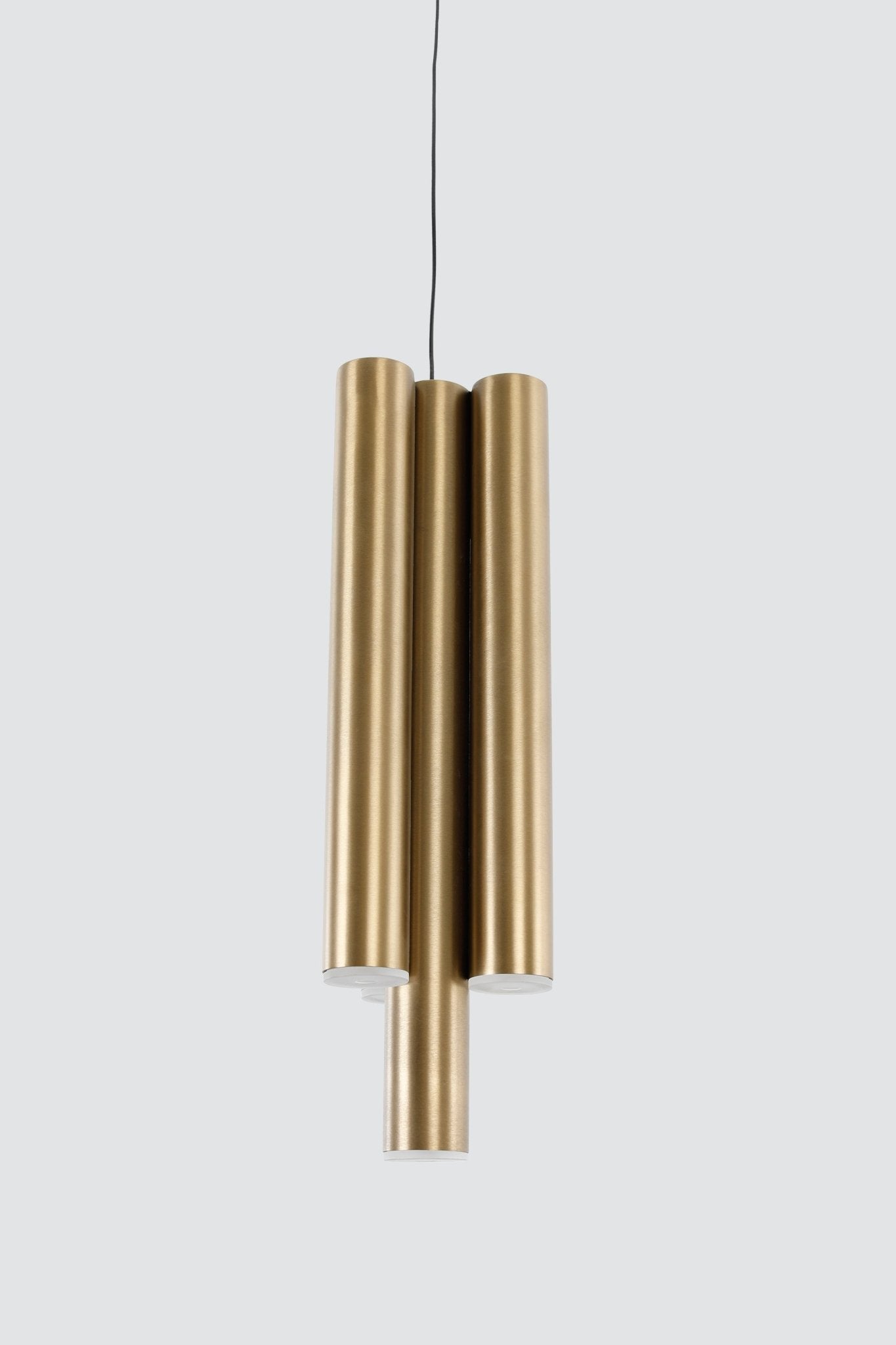 Modern ConceptTrio Pillar LED Brass Pendant