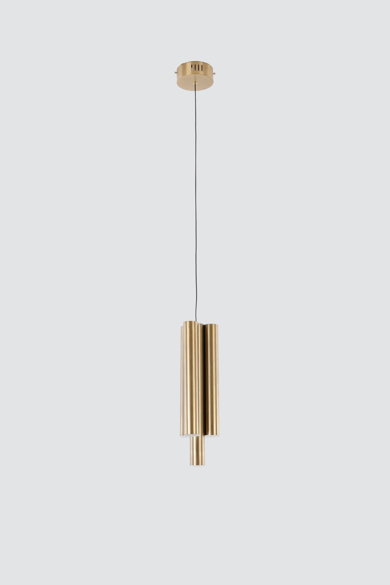 Modern ConceptTrio Pillar LED Brass Pendant