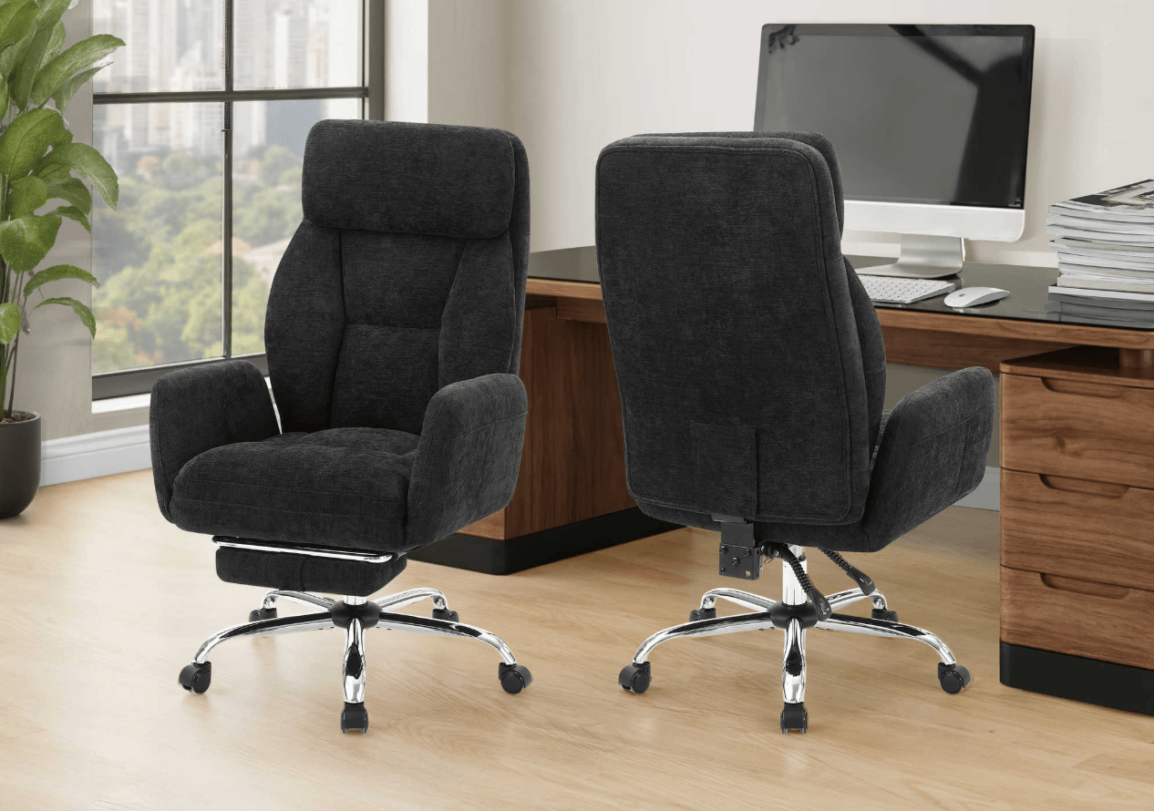 MonarchI 7273 OFFICE CHAIR - BLACK FABRIC / HIGH BACK EXECUTIVE