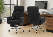 MonarchI 7273 OFFICE CHAIR - BLACK FABRIC / HIGH BACK EXECUTIVE