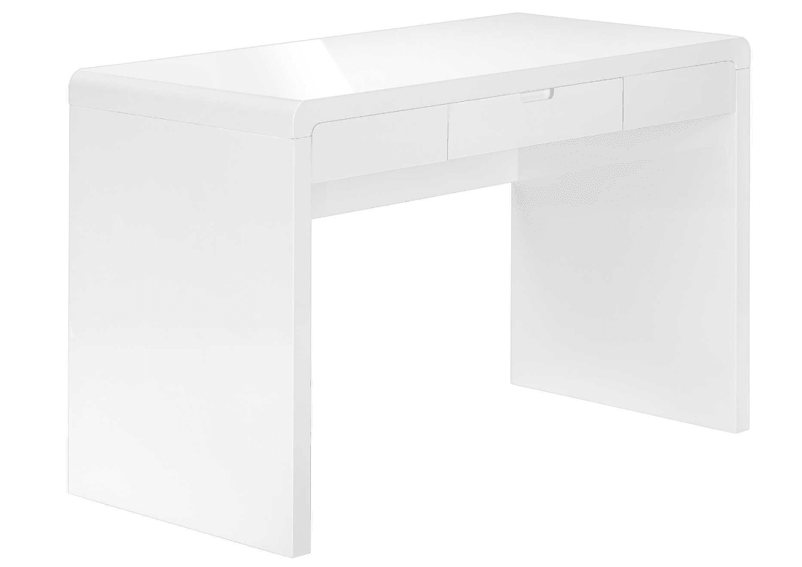 MonarchMonarch I 7580 COMPUTER DESK - 48"L / HIGH GLOSSY WHITE