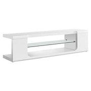 MonarchMonarch - TV STAND - 60"L / HIGH GLOSSY WHITE WITH TEMPERED GLASS