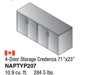 0AOSP 4 - Door Storage Credenza 71x23