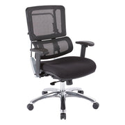 OfficestarAOSP PRO X 99662C VERTICAL BLACK MESH BACK CHAIR