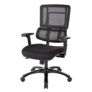 OfficestarAOSP PRO X 99663B VERTICAL BLACK MESH CHAIR