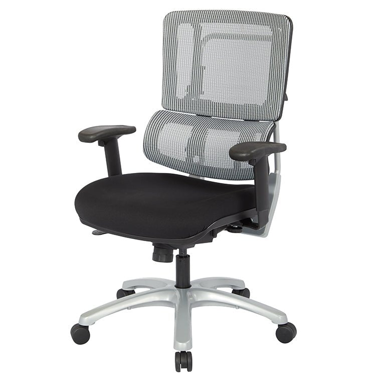 OfficestarAOSP PRO X 99666S - 30 VERTICAL GREY MESH BACK CHAIR