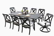 OnsightOnSight Monterey Dining Set - 7Pcs - 9pc(add 2 Swivel Chairs)