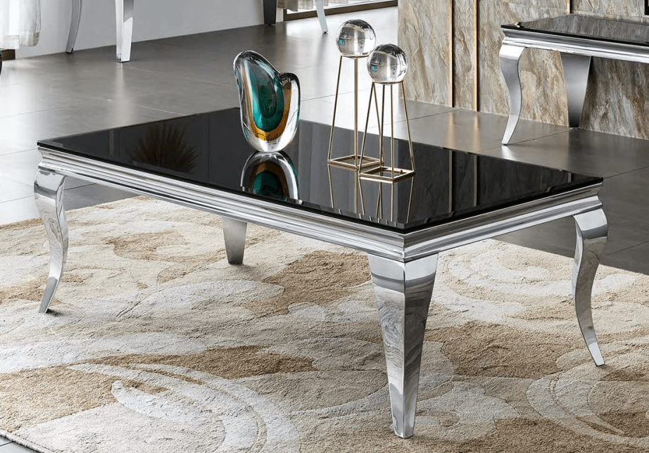 RichwayCoffee Table RW - 780CT Black Glass