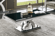 RichwayCoffee Table RW - 970CT Black Glass