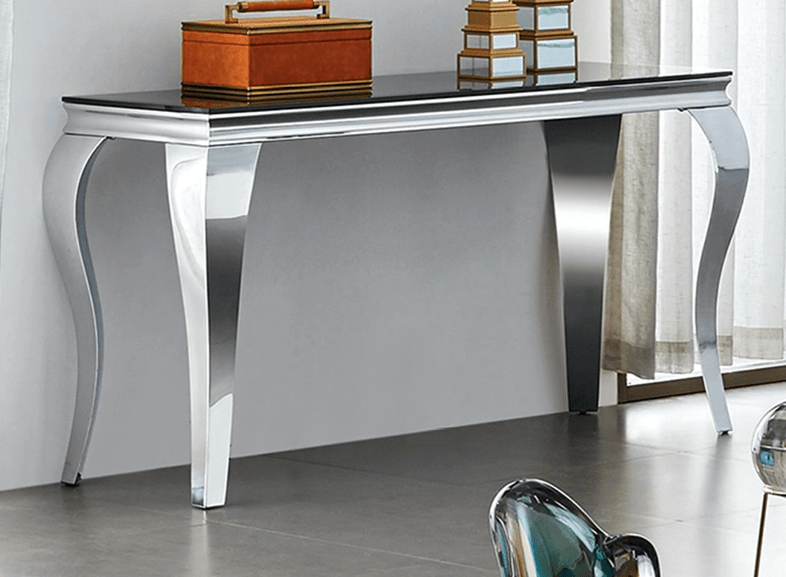 RichwayConsole Table RW - 780 CON Black Glass