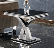 RichwayEnd Table RW - 970ET Black Glass