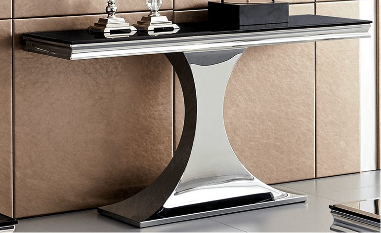 RichwayRW - 958CON Black Glass Console
