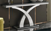 RichwayRW - 970 Black Glass Glass Console
