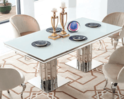 RWDining Table RW - 948 White Glass