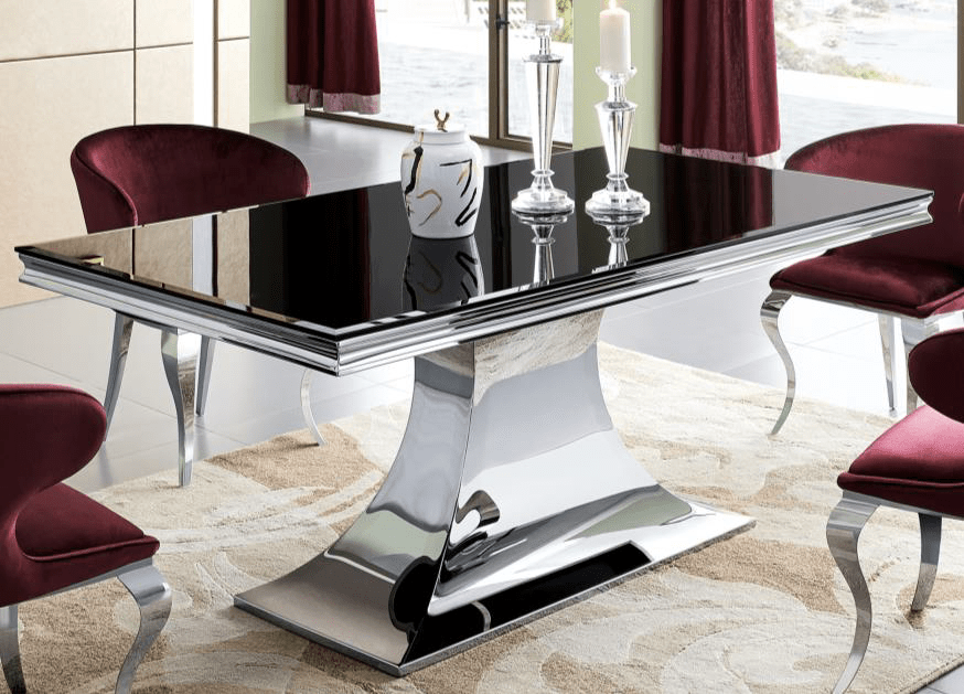 RWDining Table RW - 958DT Black Glass