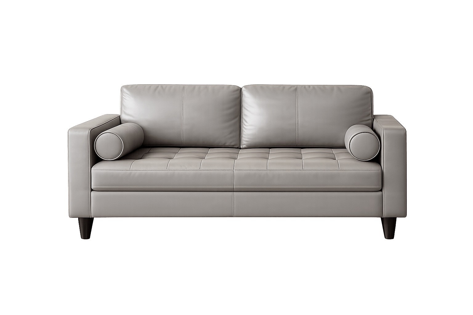 SankouCedar Real Leather Loveseat