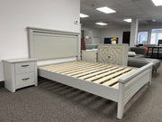 SankouSK Capella Bed ( Double, Light Gray)