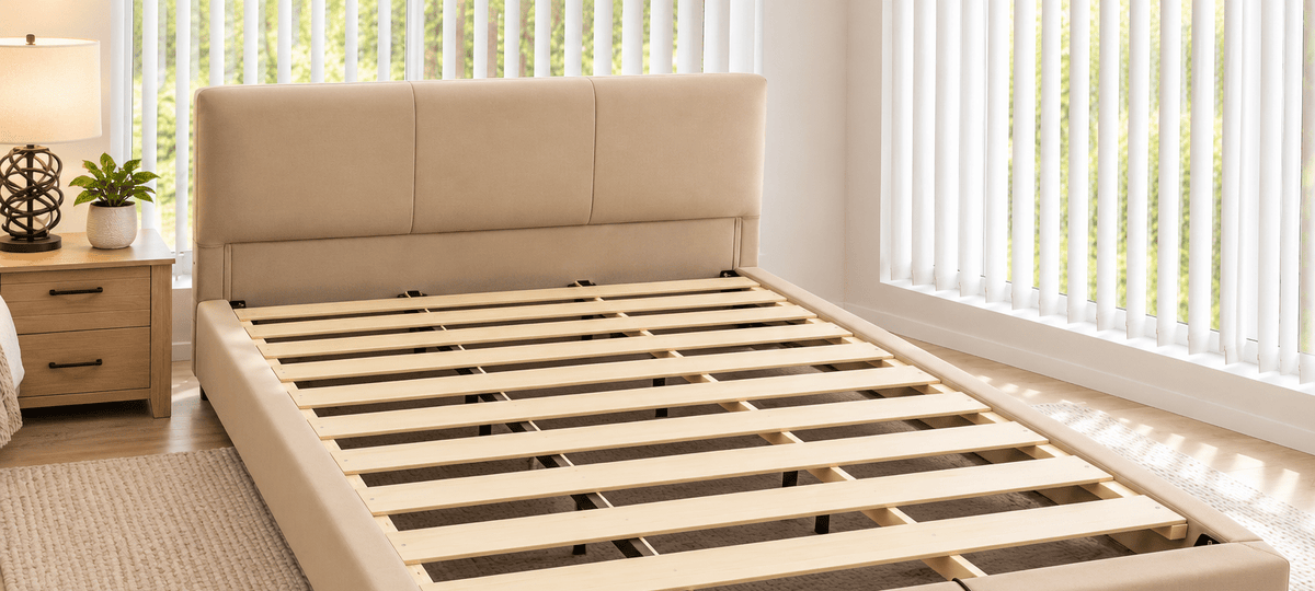SankouSK Real Leather Headboard Bed