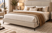 SankouSK Real Leather Headboard Bed