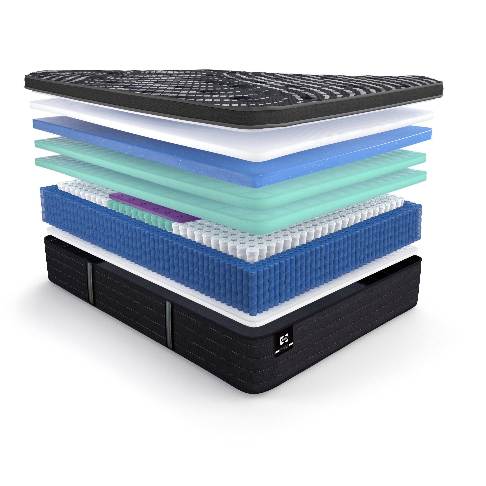 SealySealy 1100s Caydon Euro Top Posturepedic Luxury Hybrid - Medium 14.5"