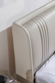 SeryatoSeryato B2208 Bed 真皮 浅棕