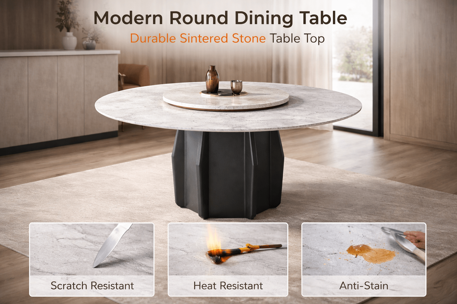 SeryatoSeryato T86 Sintered Stone DiningTable