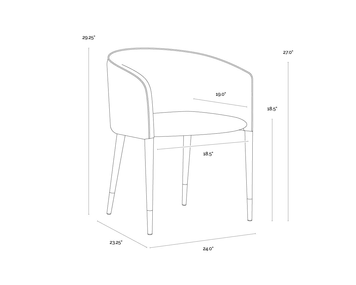 SunpanAsher Dining Armchair