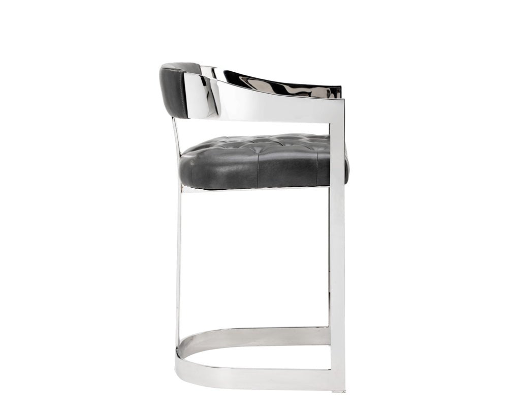 SunpanBeaumont Counter Stool - Stainless Steel