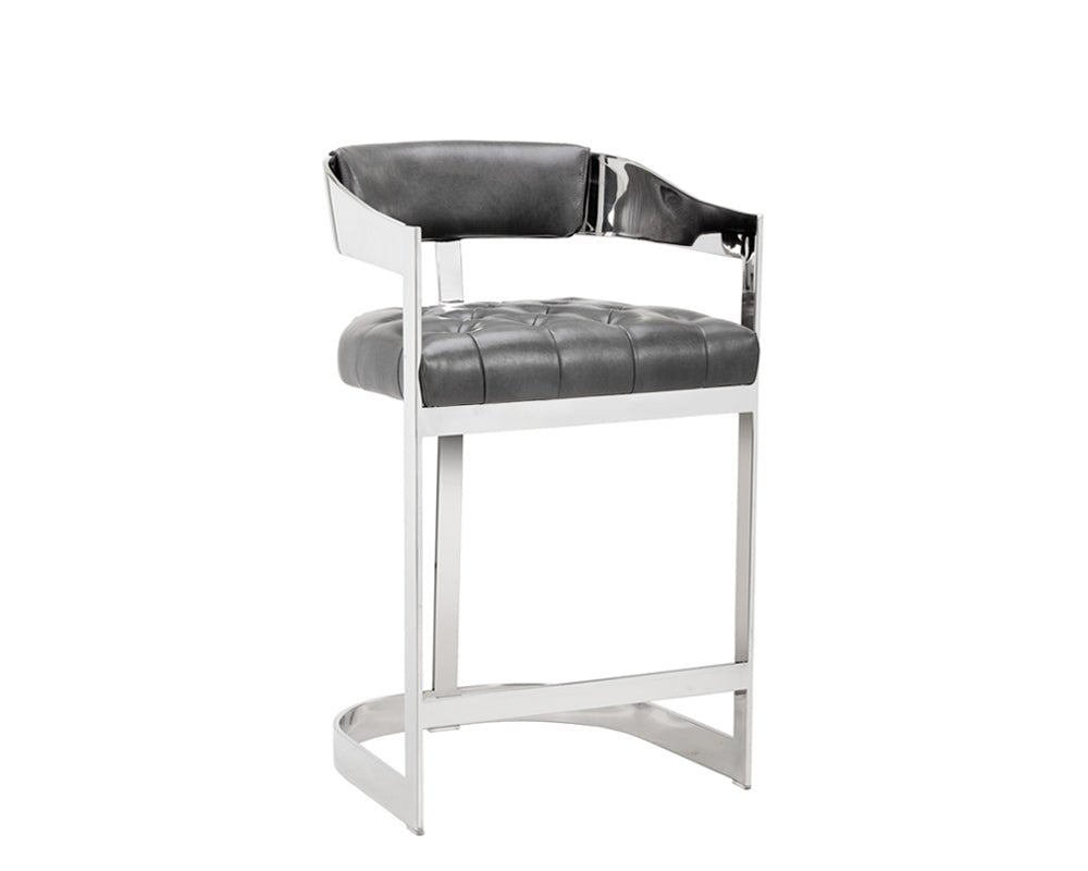 SunpanBeaumont Counter Stool - Stainless Steel