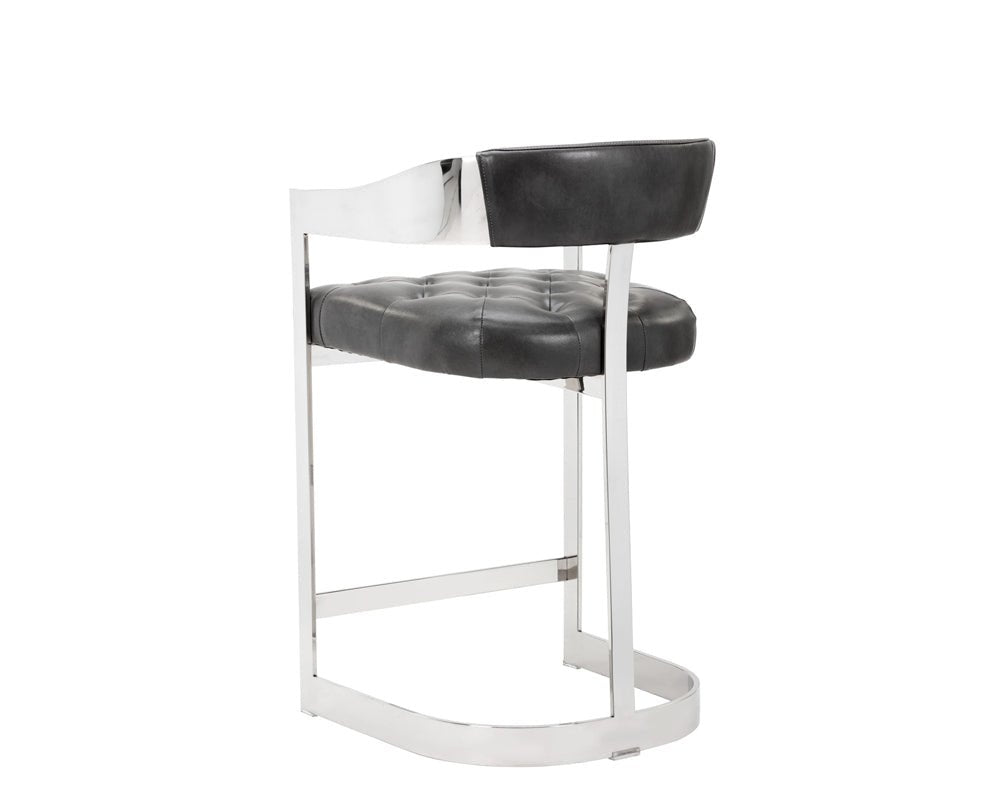 SunpanBeaumont Counter Stool - Stainless Steel