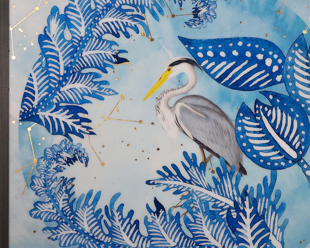 SunpanBlue Heron - 48" X 48" - Charcoal Frame