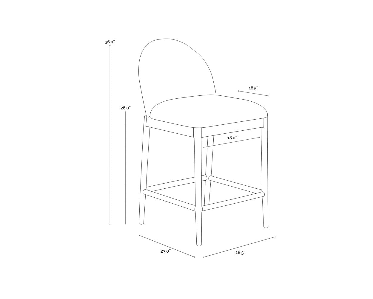 SunpanCalandri Counter Stool - Natural