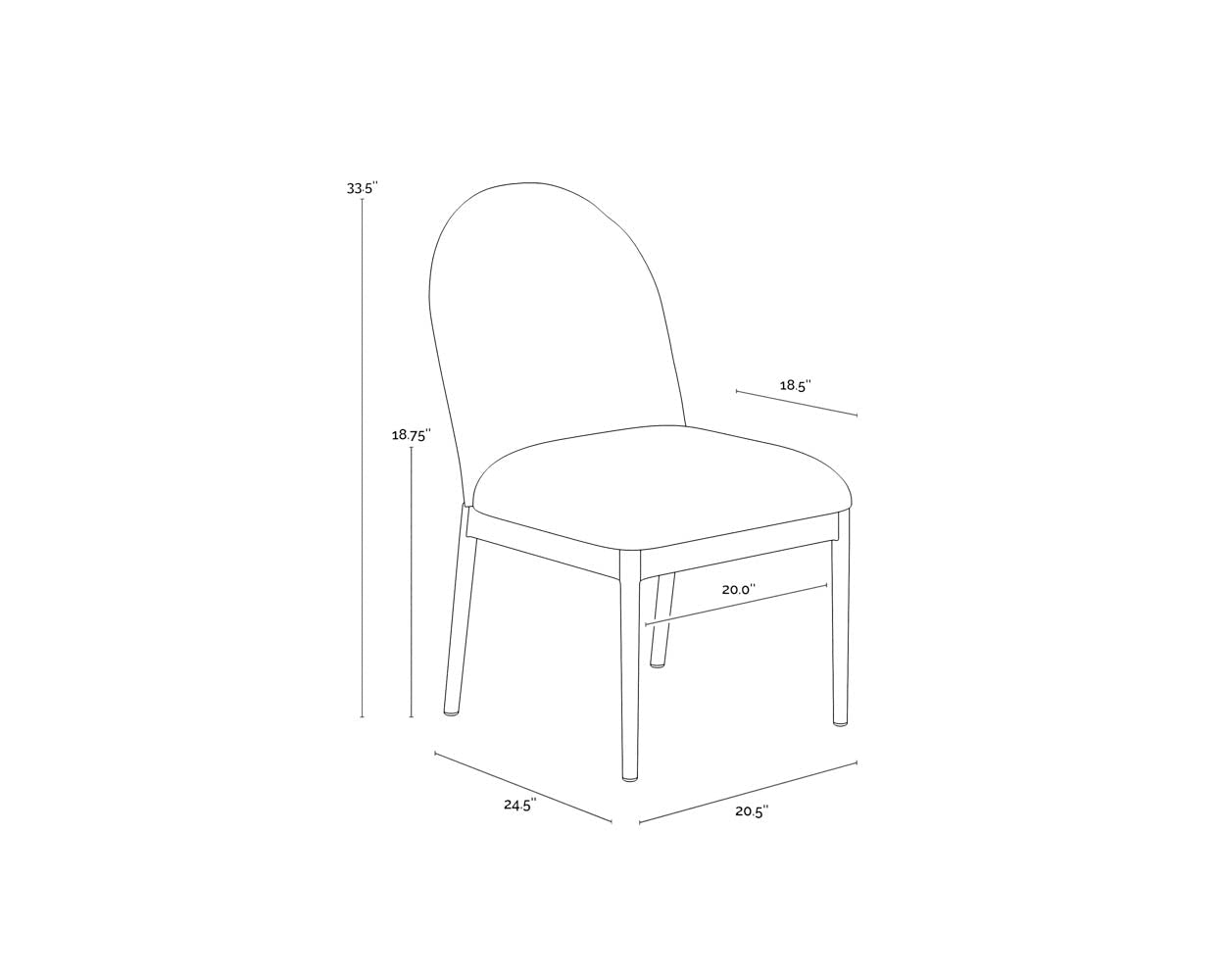 SunpanCalandri Dining Chair - Natural