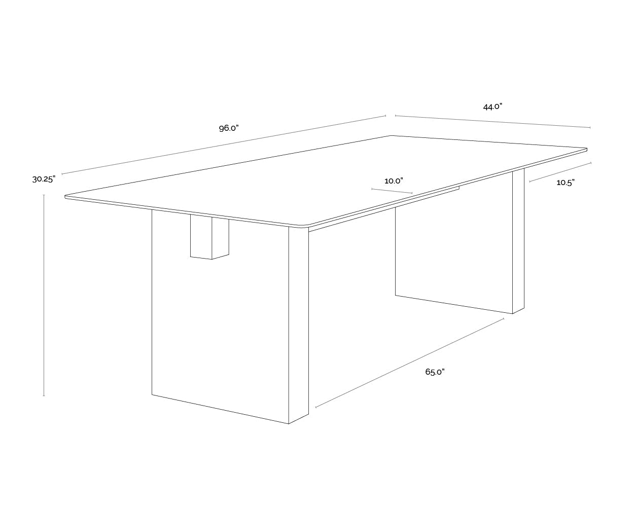 SunpanCalvosa Dining Table Base