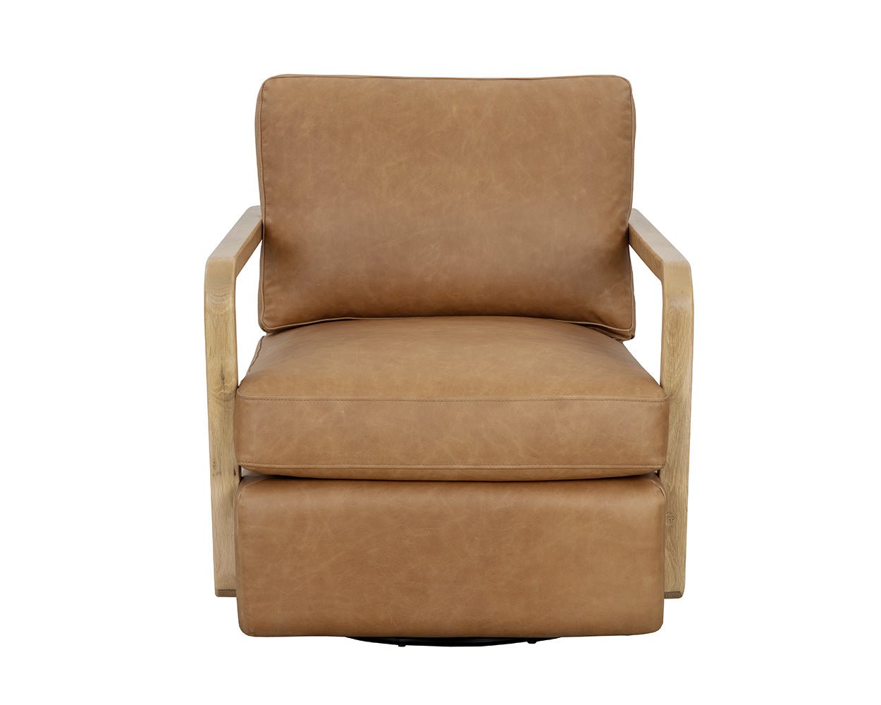 SunpanCastell Swivel Lounge Chair - Rustic Oak