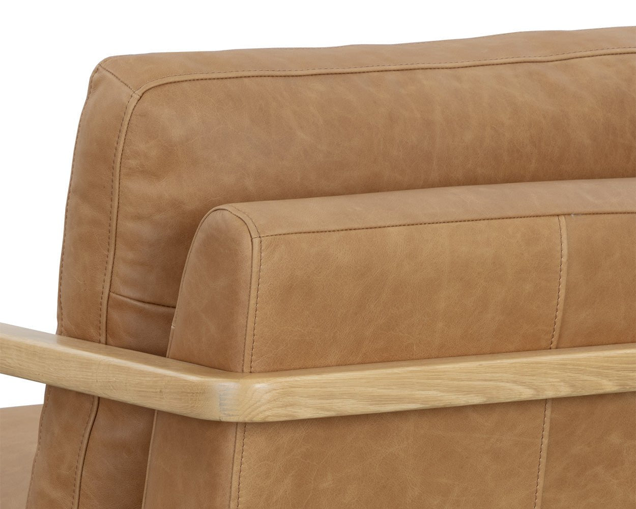 SunpanCastell Swivel Lounge Chair - Rustic Oak