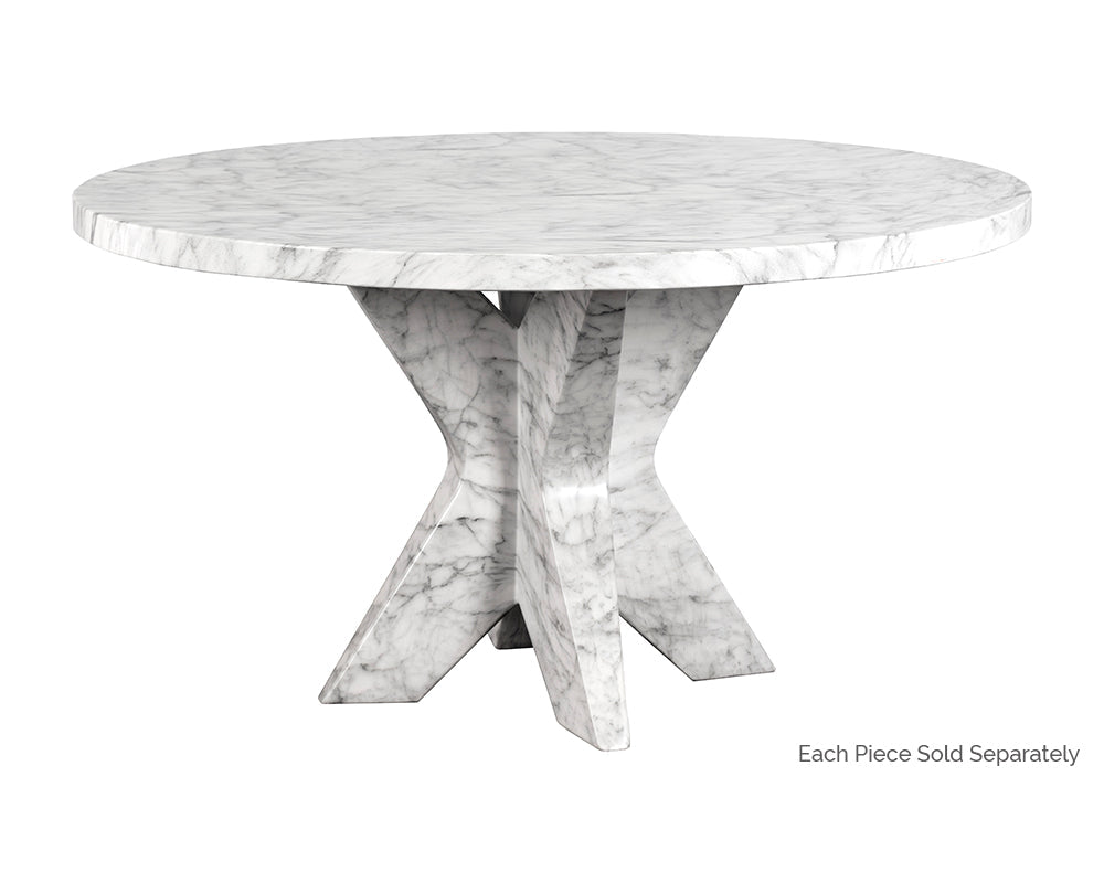 SunpanCypher Dining Table Top - Marble Look - 55"
