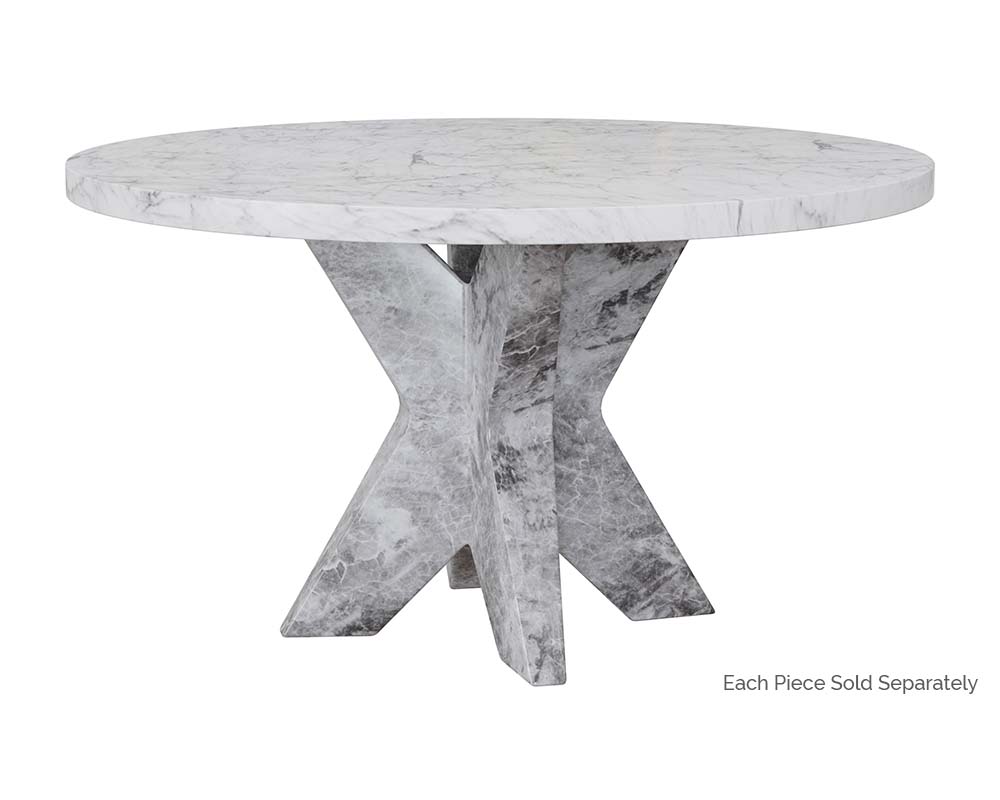 SunpanCypher Dining Table Top - Marble Look - 55"