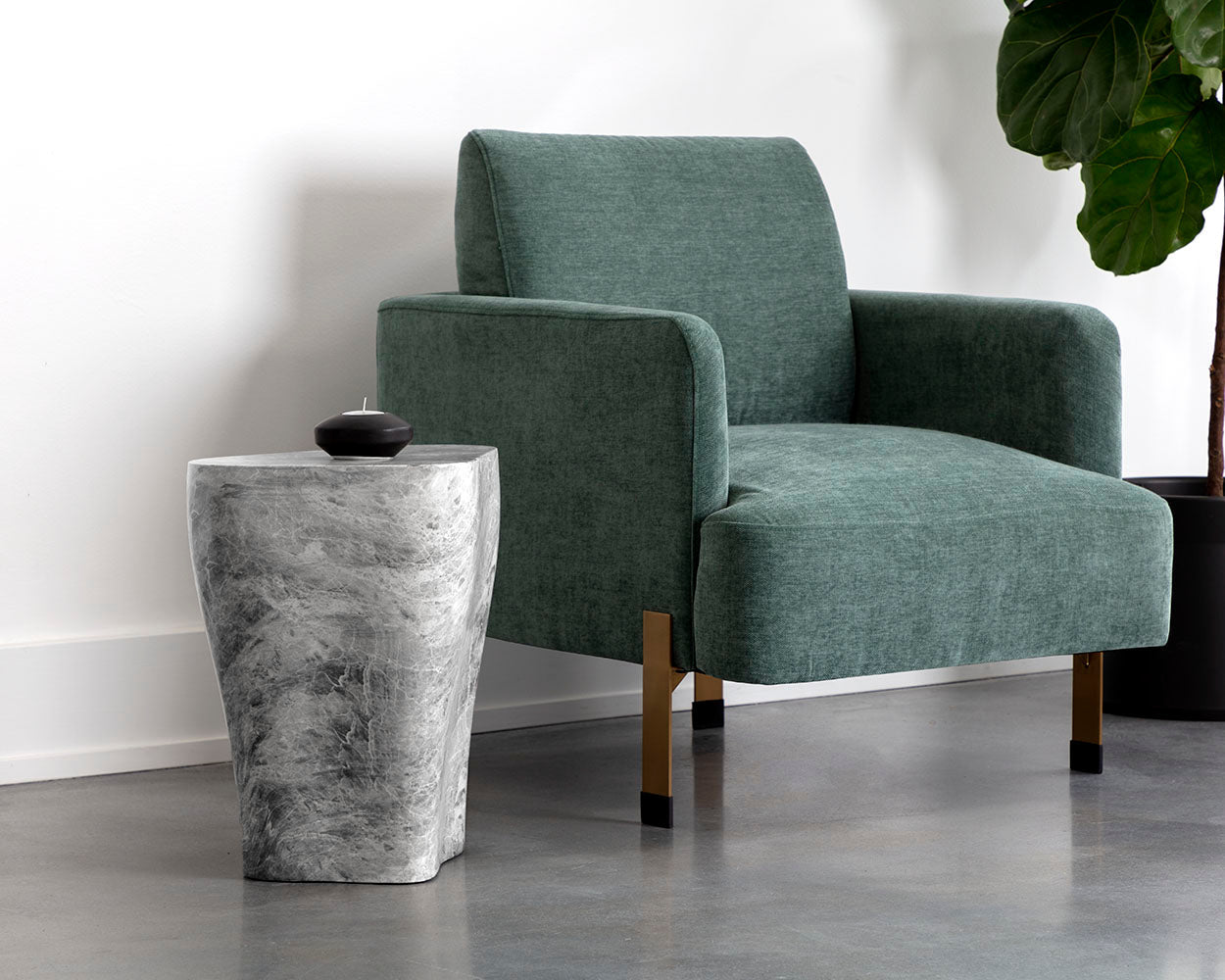 SunpanDali End Table - Marble Look - Small