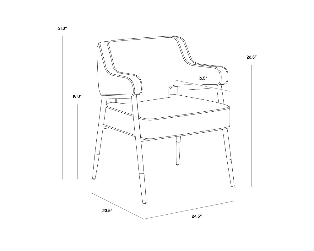 SunpanDerome Dining Armchair
