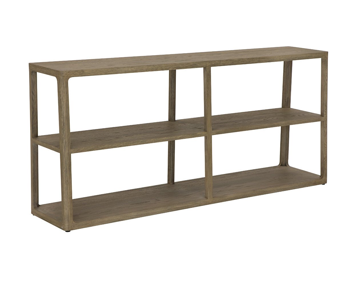 SunpanDoncaster Low Bookcase - Smoke Grey